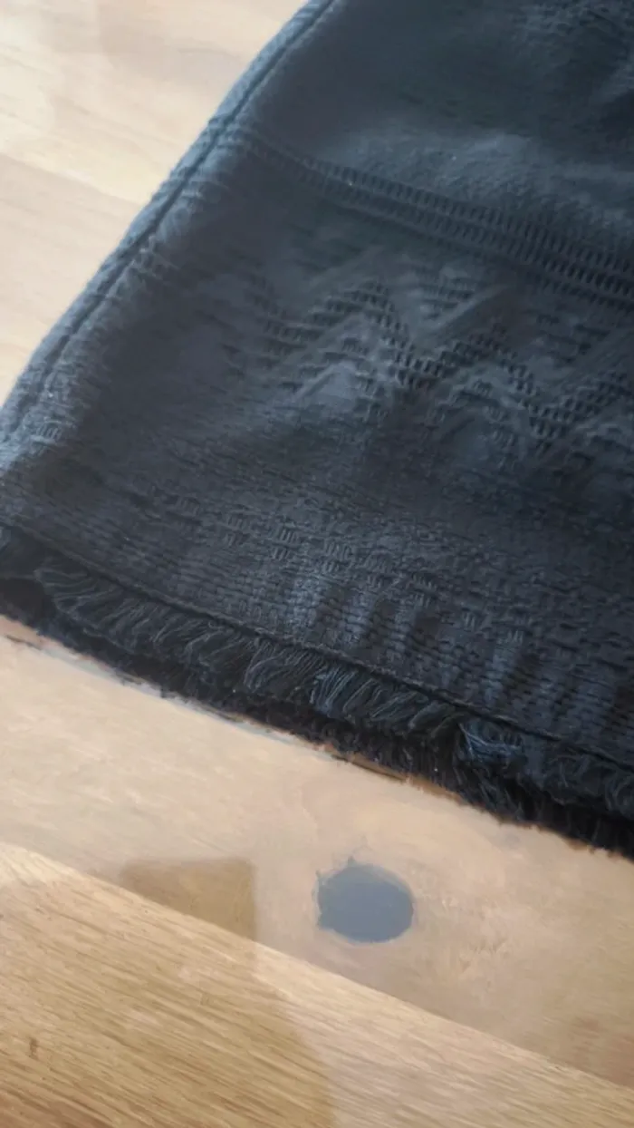 Jupe noir tissu ethnique tendance - photo numéro 2