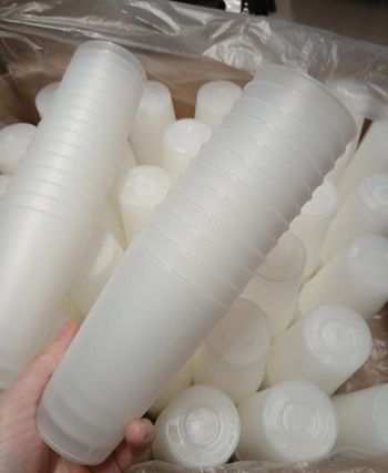 Lot de 50 gobelets réutilisables neufs 