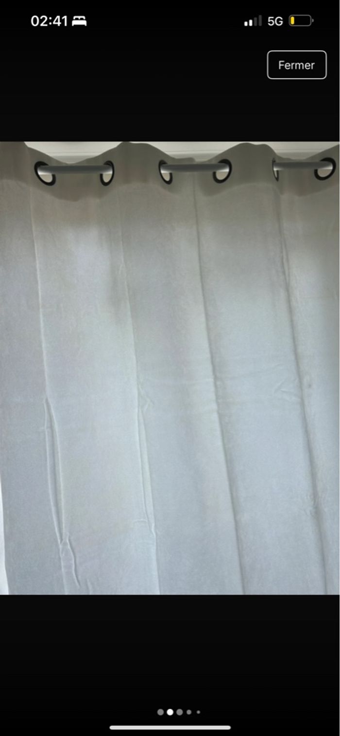 Rideaux blanc thermique occultant - photo numéro 4