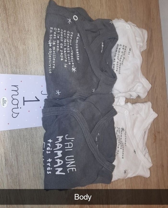 Bodie garçon 1 mois