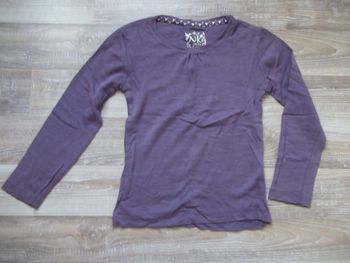 T-shirt ml violet NKY 8 ans/128 cm (TS1)