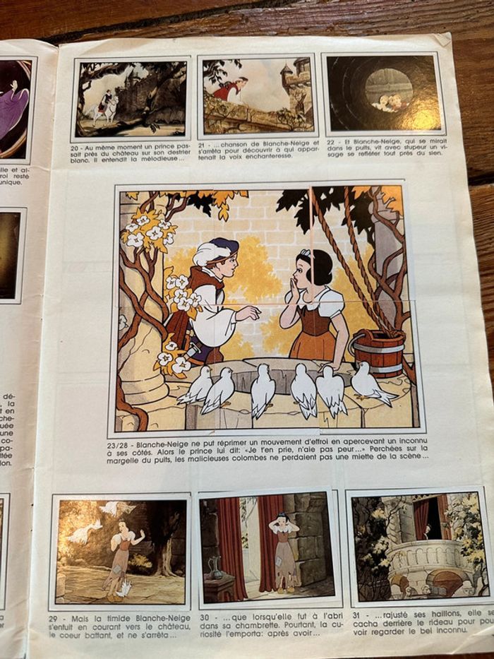 Grand album figurines Panini ancien vintage Disney Blanche Neige et les 7 nains - photo numéro 5