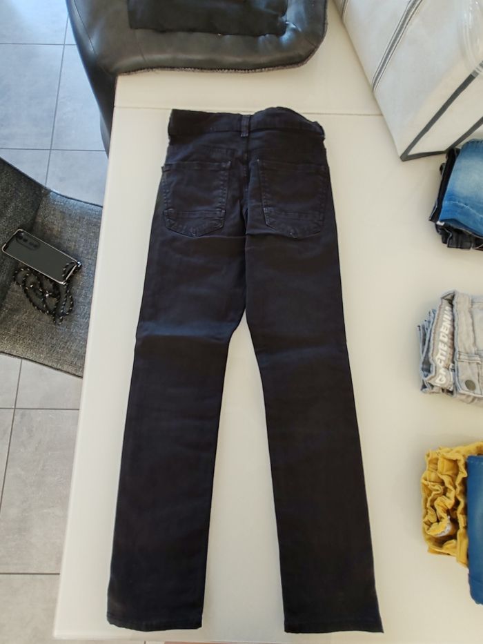 Pantalon jean slim noir garçon 10 ans - photo numéro 2