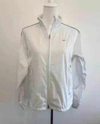 Veste de sport Nike Clima fit femme blanche logo brodé taille M
