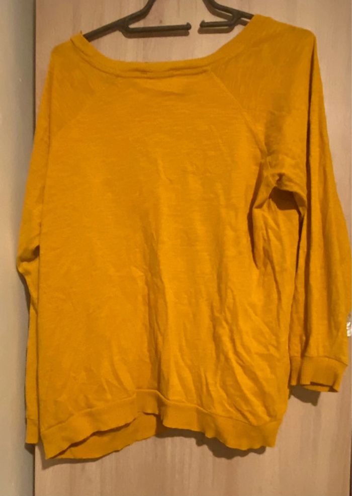 Haut manches 3/4 moutarde zara S - photo numéro 4