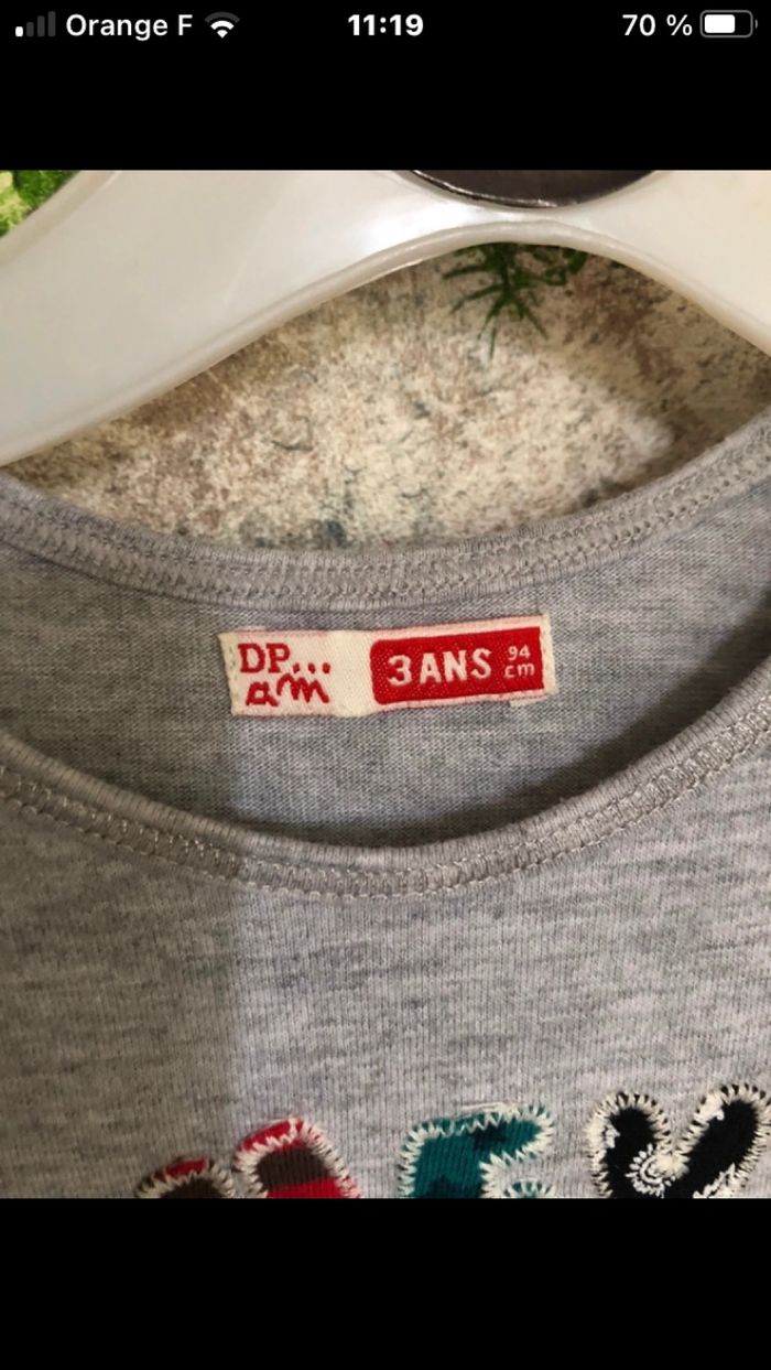 T-shirt 3 ans - photo numéro 3