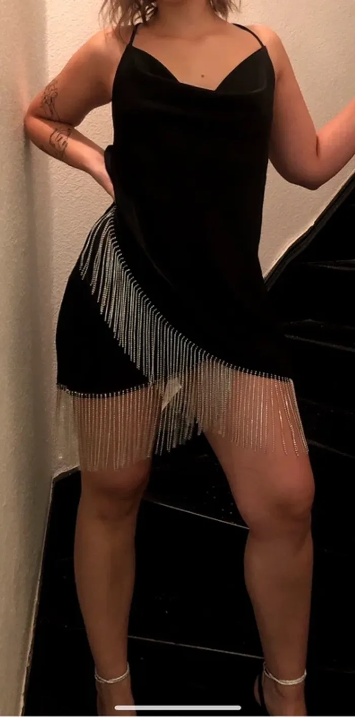 Robe de soirée en satin