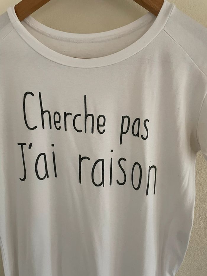 #Long t-shirt blanc 🍀 - photo numéro 5