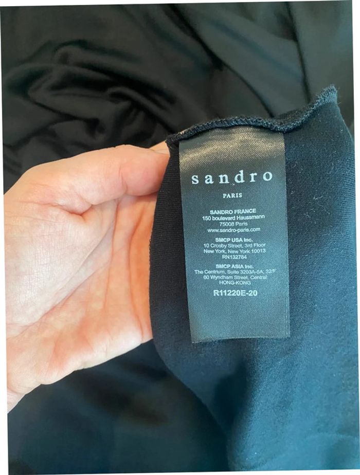 Robe de soirée longue noire Sandro taille 38 - photo numéro 6