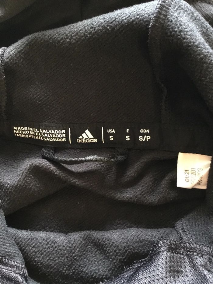 Sweat à capuche pour homme Adidas noir et gris foncé taille S 144 - photo numéro 11