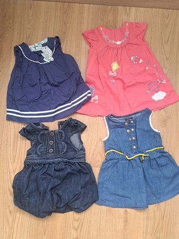 Lot robes été fille 3 mois