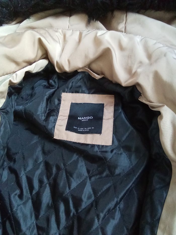 Doudoune marron longue avec capuche amovible Breal taille 36 - photo numéro 10