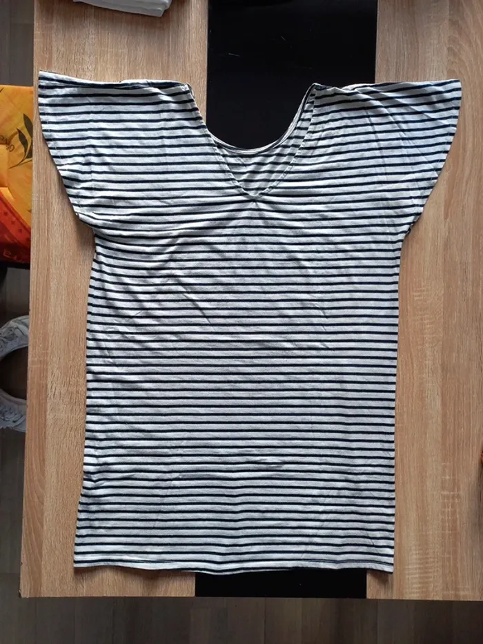 Robe tunique rayée T46/48 - photo numéro 7