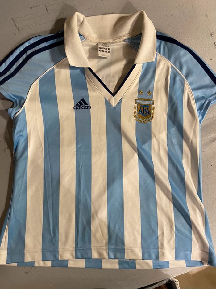 Maillot argentine col V vintage
