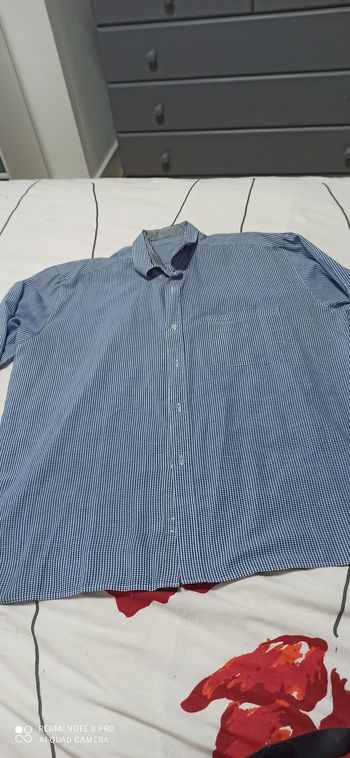 Chemise Vichy Bleu xxl