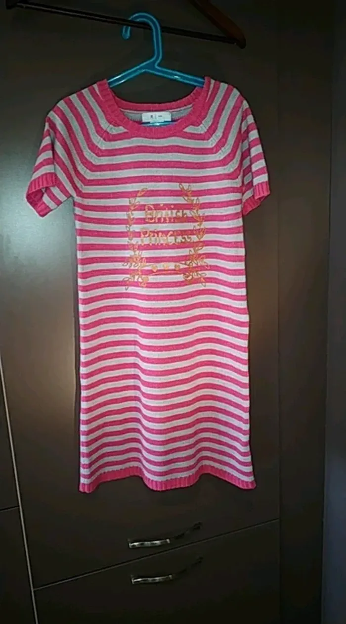 Robe fille comme neuve hiver tbe La redoute 12 ans fishia et gris - photo numéro 7