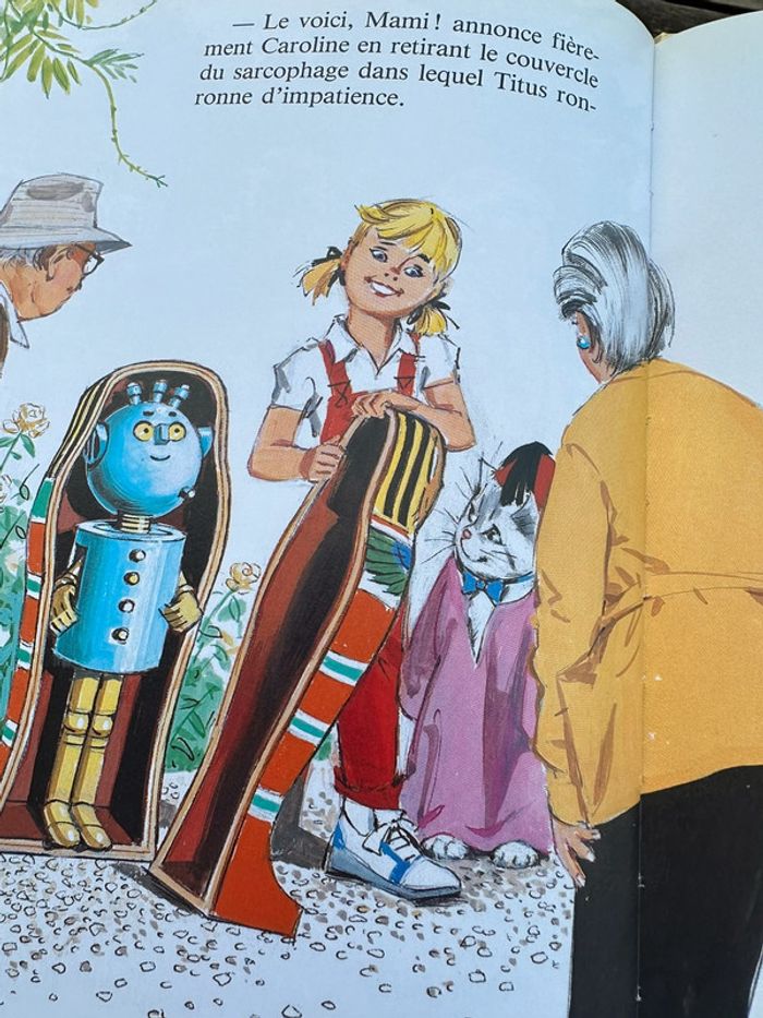 Livre vintage Caroline en Égypte bd album Pierre Probst Hachette Jeunesse - photo numéro 3