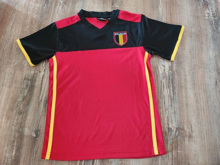 Ensemble short et maillot de doot Belgium neuf 10 ans rouge jaune et noir - photo numéro 7