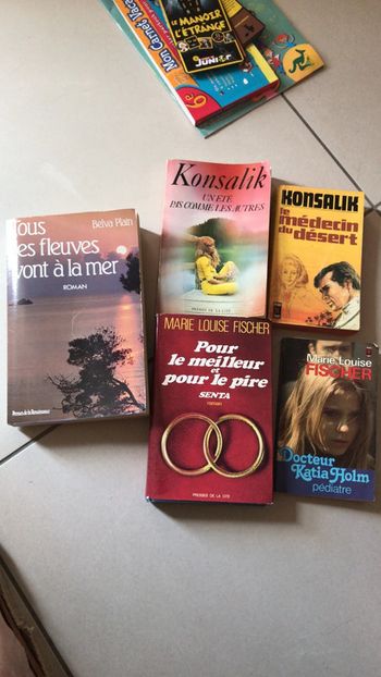 Lot romans d’été Konsalik et Marie Louise Fischer