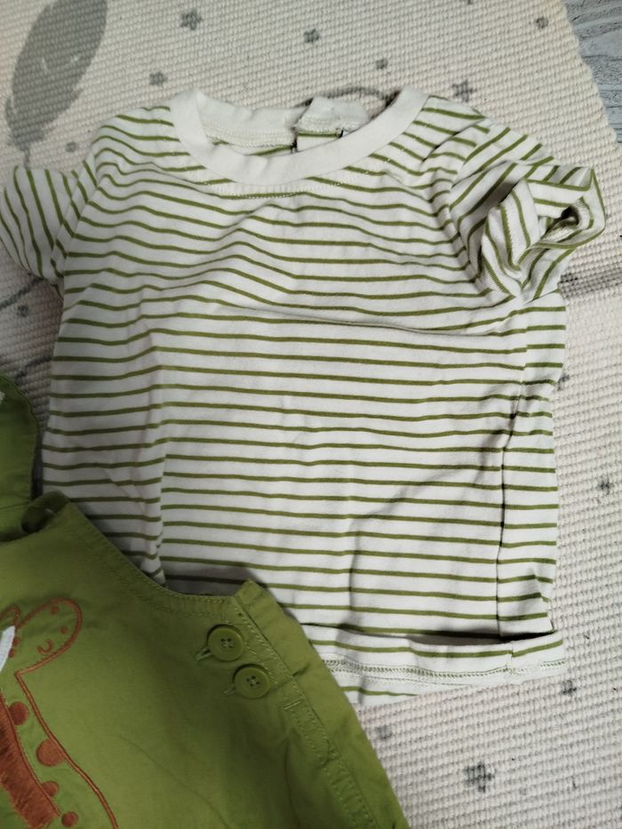 Ensemble salopette été garçon 6mois - photo numéro 3