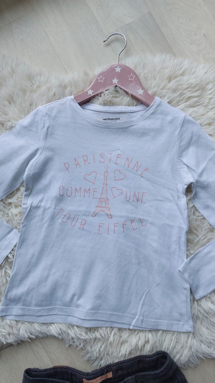 Ensemble t-shirt manches longues et short 6 ans - photo numéro 2