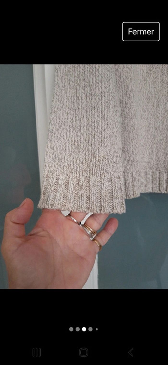 Pull chiné beige - photo numéro 5