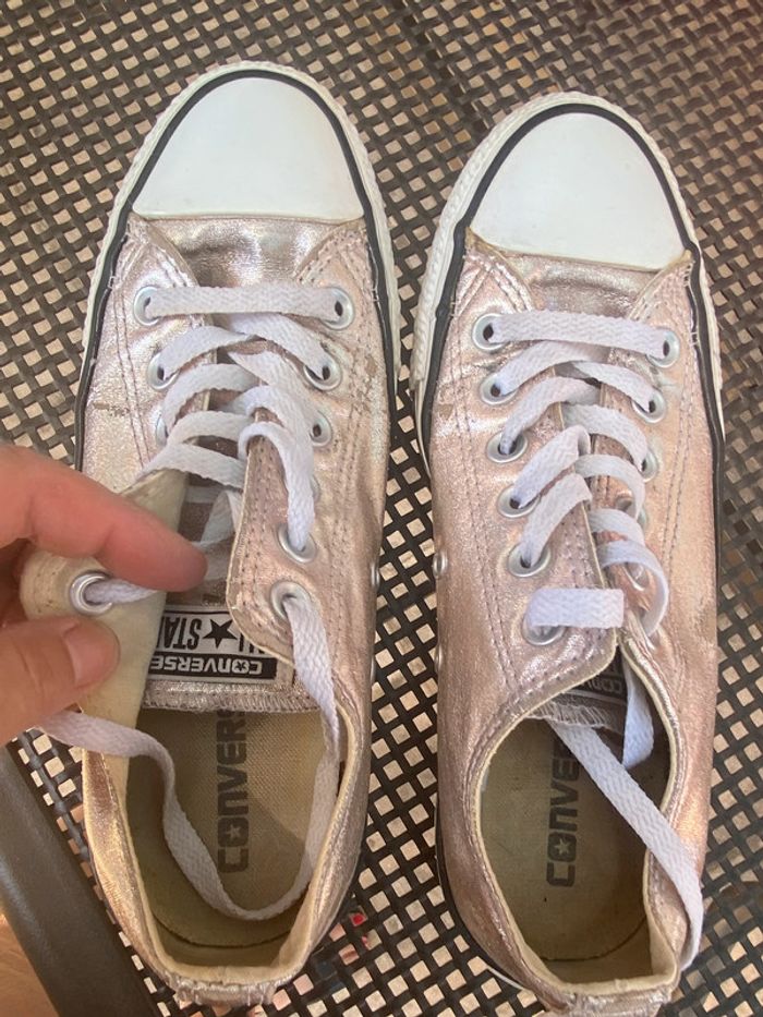 Converse argent 37 1/2 - photo numéro 5