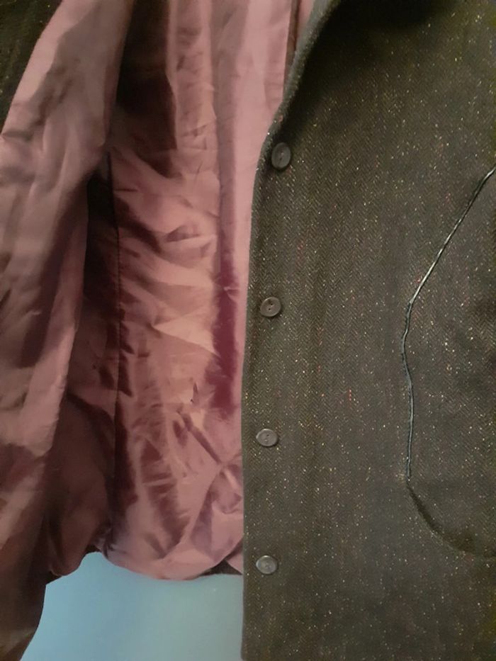 Veste bordeaux taille 40 - photo numéro 2