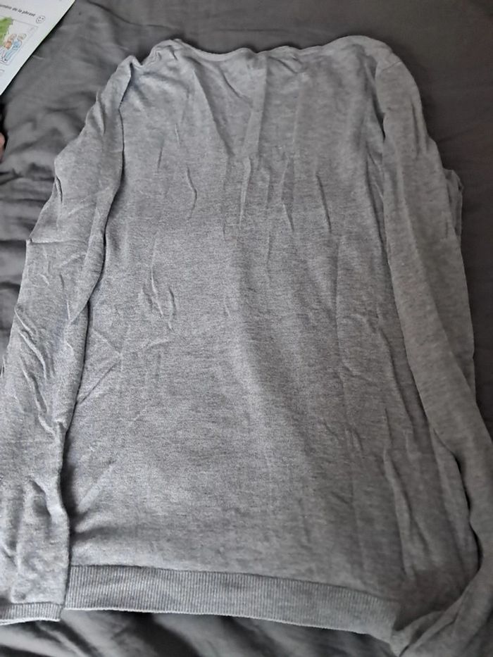 Pull fin détail broderie - photo numéro 2