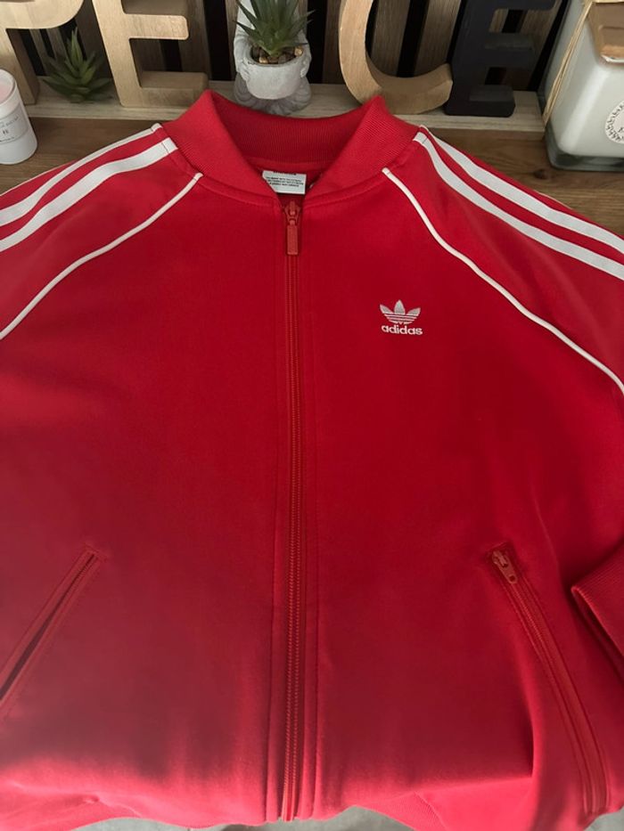 Veste rouge Adidas