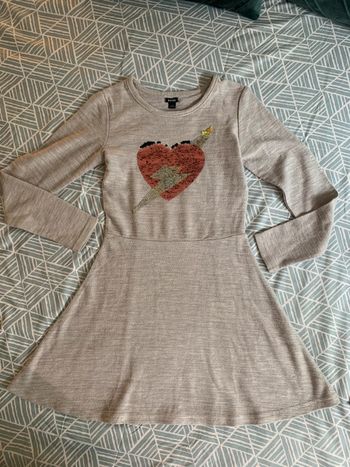Robe cœur brillant taille 10 ans