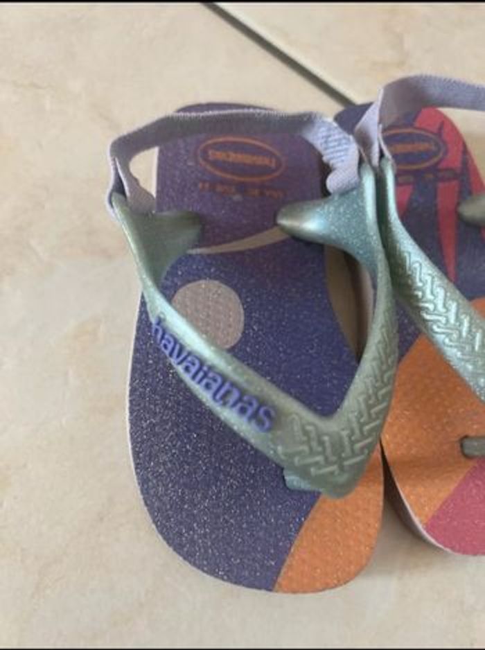 Sandales tongs pailletées Lila avec élastique Havaianas - photo numéro 2