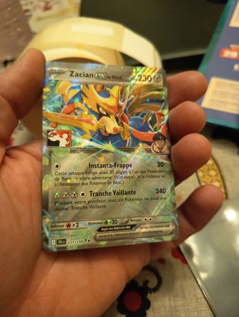 Zacian ex pack récompense 