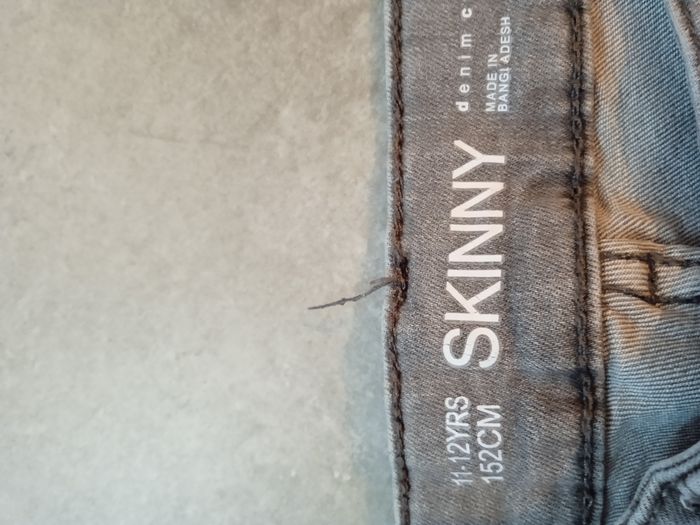 Pantalon jeans gris skinny neuf denim - photo numéro 4