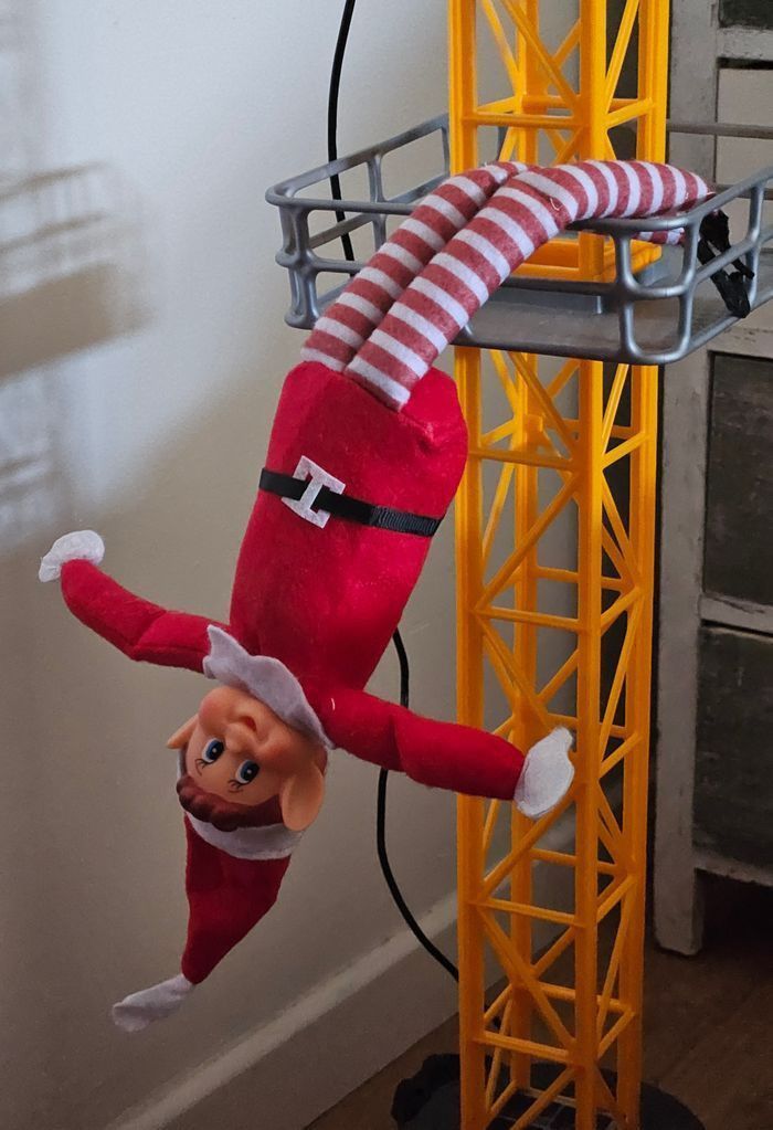 Lutin couple lutin farceur lot de deux jouet deco Noël 40cm neuf sous blister - photo numéro 3