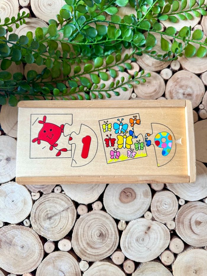 Puzzle chiffres en bois - photo numéro 3