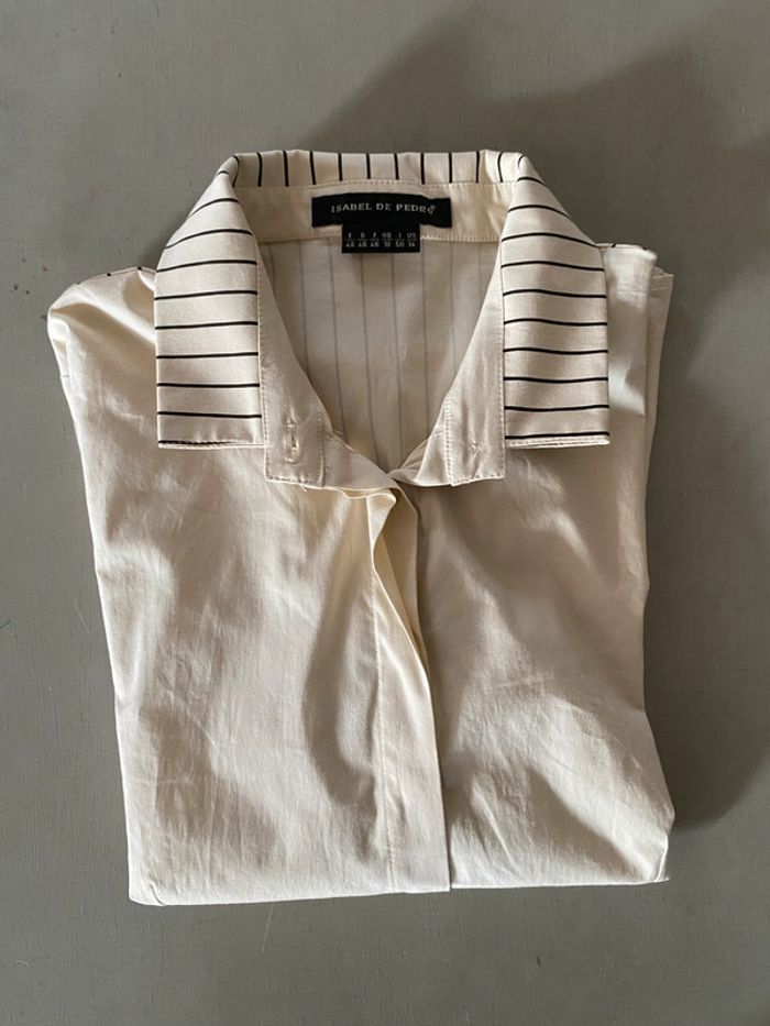 Chemise Isabel De Pedro beige avec la statue de la liberté taille 46 - photo numéro 16