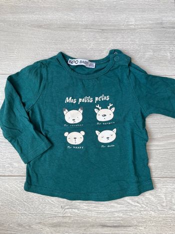 Tee shirt manches longues 6 mois 