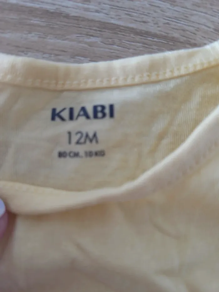 Tshirt glace jaune 12 mois - photo numéro 3