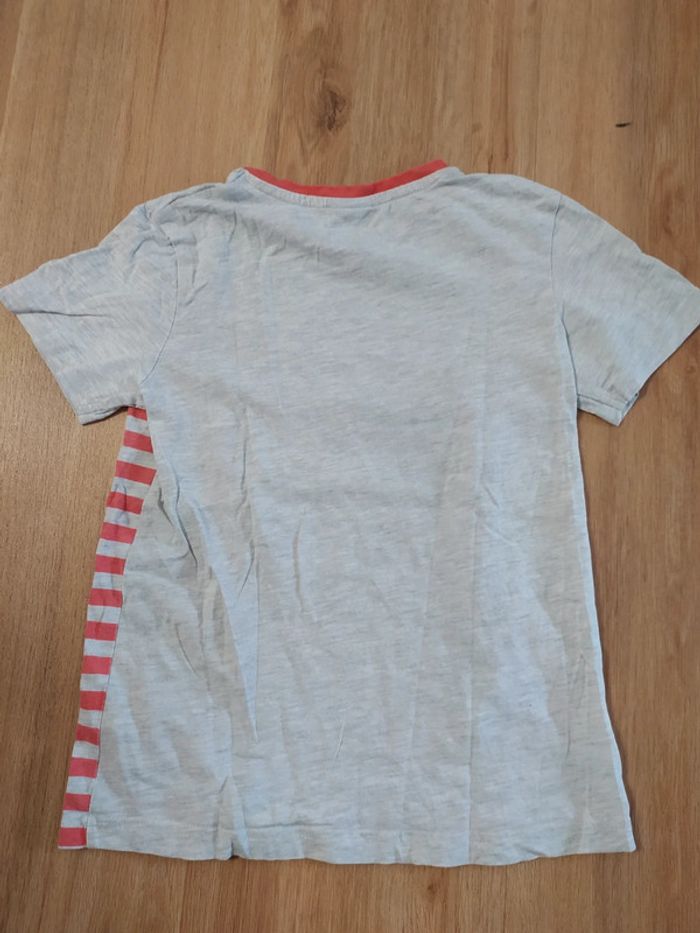 T-shirt 8 ans Tape à l'oeil rayures rouge - photo numéro 3