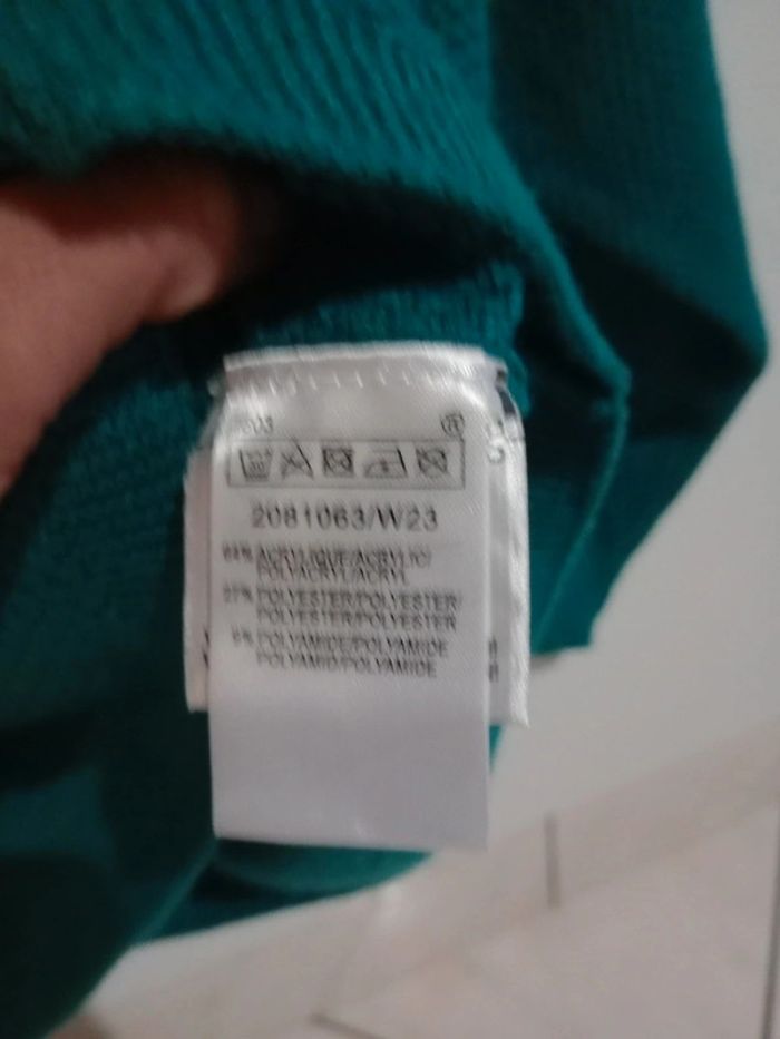 Pull femme taille 5 vert émeraude p - photo numéro 14