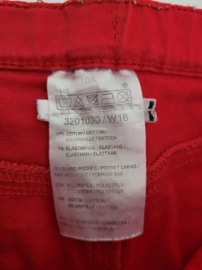 Jupe rouge taille 10 ans - photo numéro 3