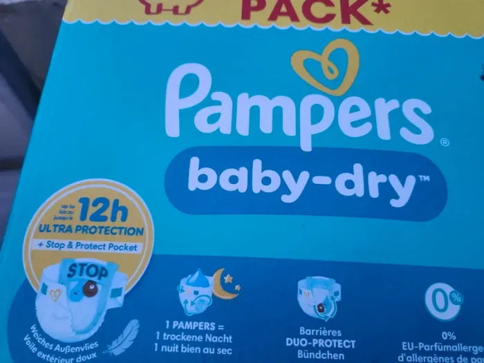 Lot de 2 carton pampers taille 6 13/18kg 160 couches - photo numéro 2