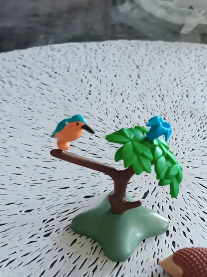 Martin pêcheur playmobil et hérissons - photo numéro 8