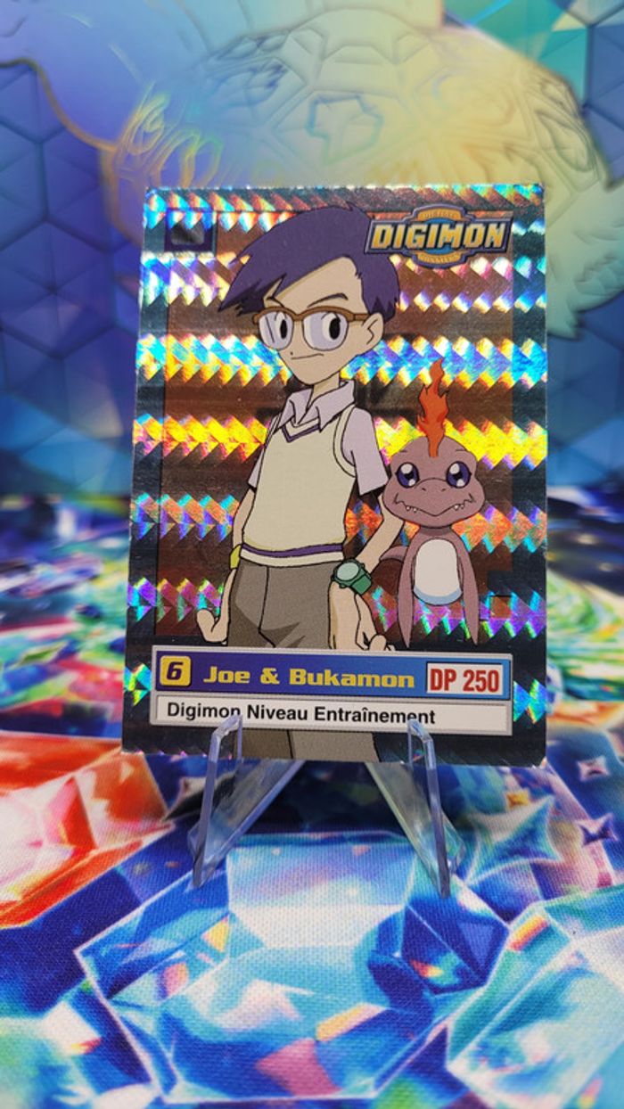 Carte Digimon Joe & Bukamon 9/34 (FOIL) Édition Série TV 1999