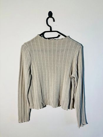 Haut côtelé beige Pimkie, taille M 🌾