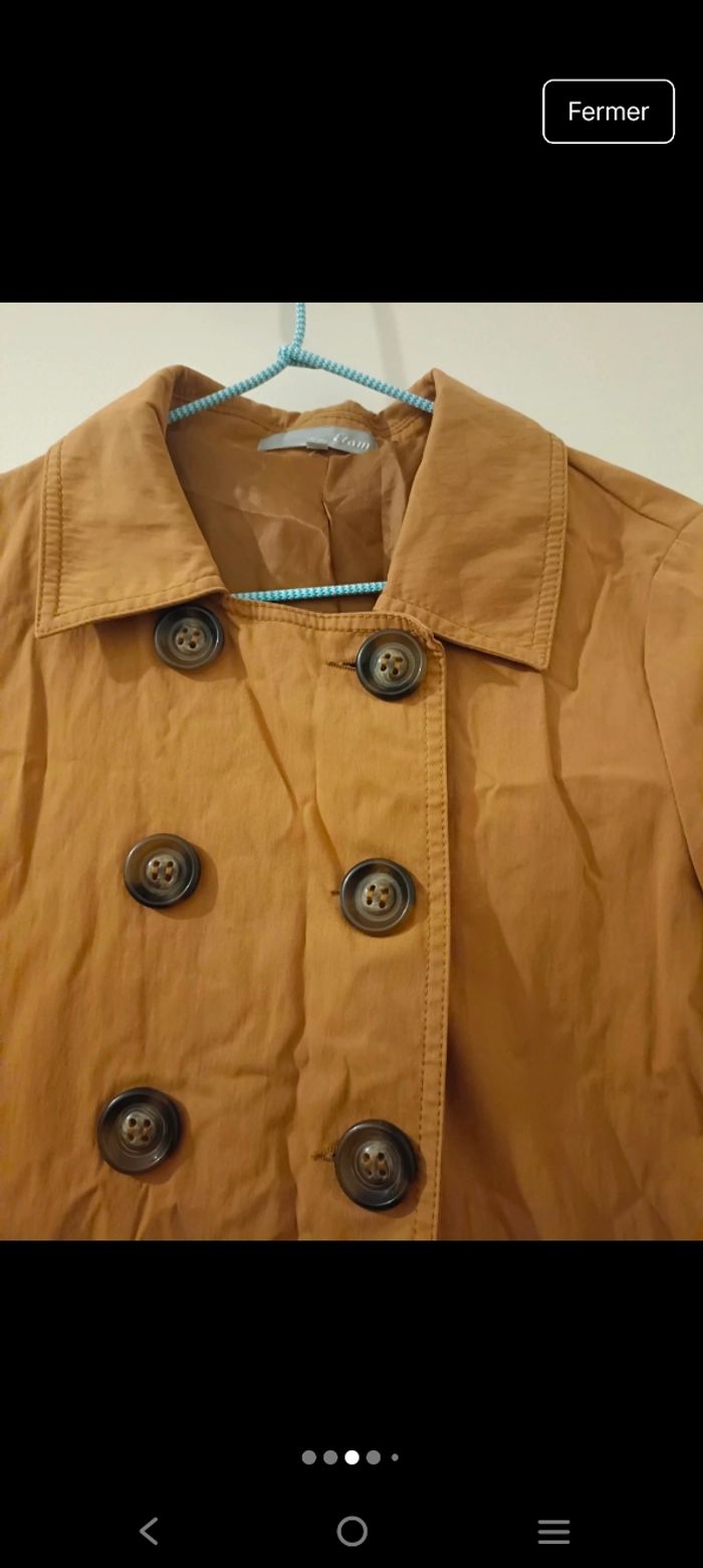 Veste trench femme Etam taille 38 - photo numéro 3