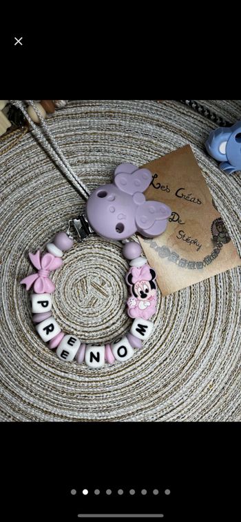 Attache tétine x3 réserve