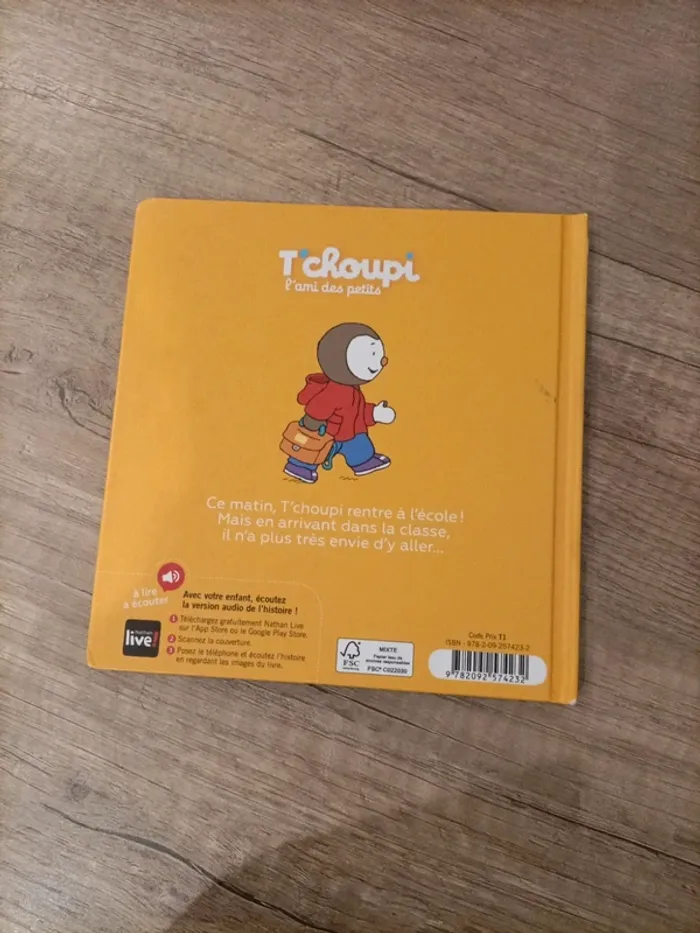 Livre T'choupi rentre à l'école - photo numéro 2