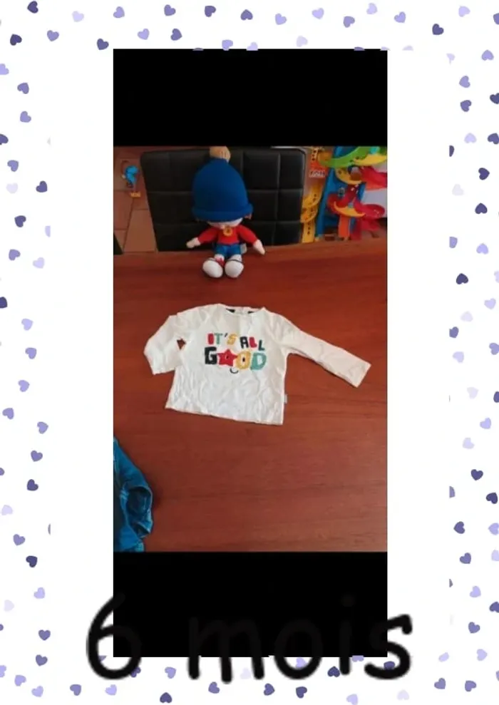 Lot de tee shirt manches longues 9 mois - photo numéro 9
